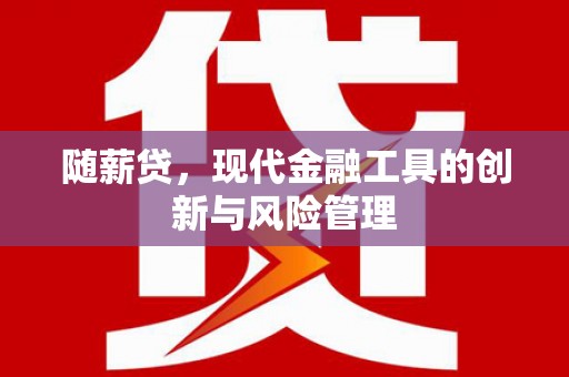 连州随薪贷，现代金融工具的创新与风险管理